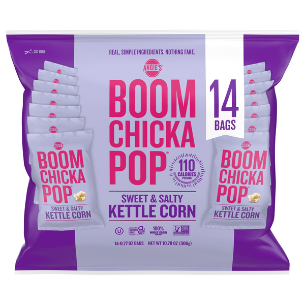Save on Angie's BOOMCHICKAPOP Kettle Corn Popcorn Sweet & Salty 14 ct