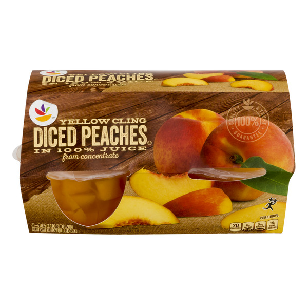 Save on Giant Fruit Cups Peaches Diced 4 ct Order Online Delivery Giant