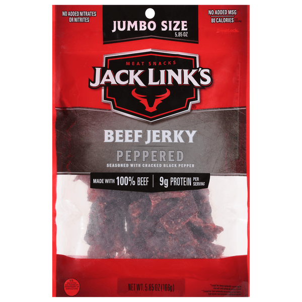 Save on Jack Link's Beef Jerky Peppered Jumbo Size Order Online