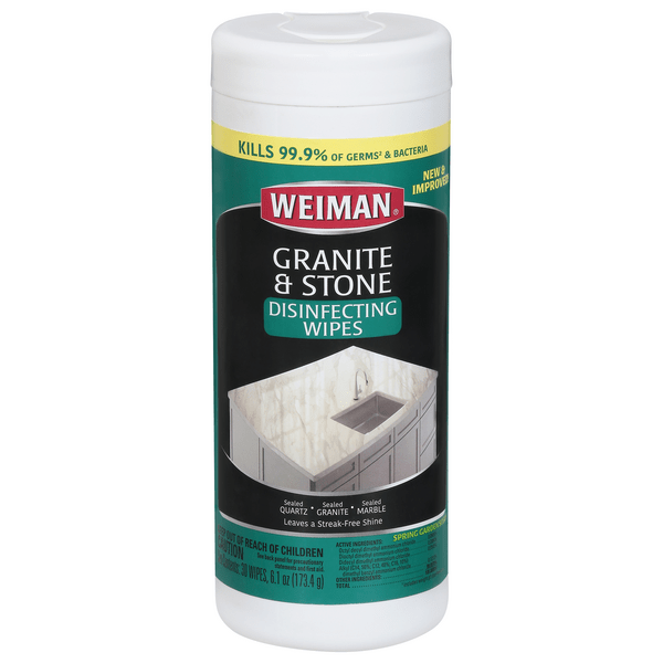 Save on Weiman Spring Garden Granite & Stone Disinfecting Wipes Order