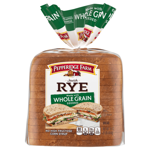 Save on Pepperidge Farm Jewish Rye Bread Whole Grain Seeded Order