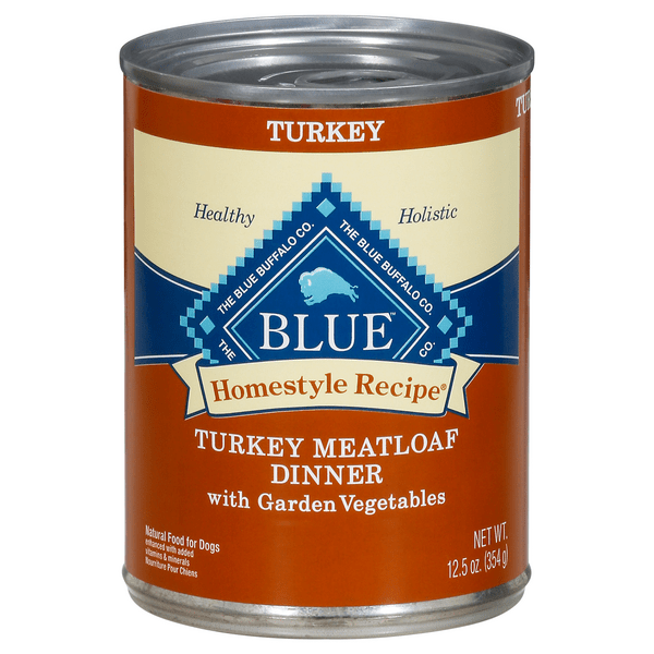 Save on BLUE Homestyle Recipe Wet Dog Food Turkey Meatloaf Dinner