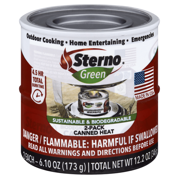 Save on Sterno Green Canned Heat Cooking Fuel 2 ct Order Online