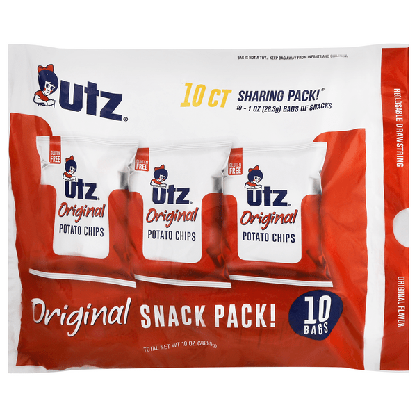 Save on Utz Snack Pack Original Potato Chips 10 ct Order Online