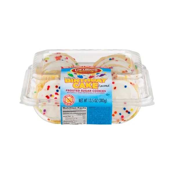 Save on Lofthouse Frosted Sugar Cookies Happy Birthday Cake Flavored