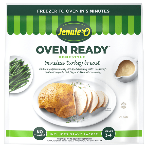 Save on JennieO Turkey Store Oven Ready Turkey Breast Boneless w/Gravy Frozen Order Online