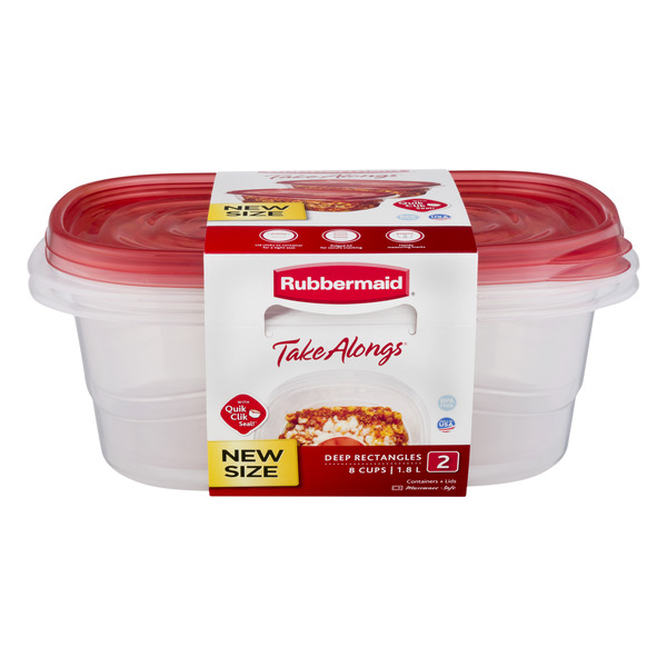 Save on Rubbermaid Take Alongs Containers & Lids Deep Rectangles 8 Cups