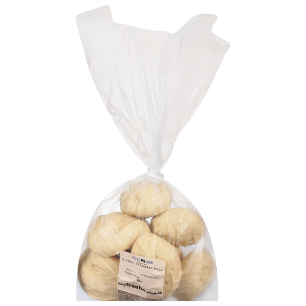 Save on Food Lion Bakery Take & Bake French Rolls 10 ct Order Online