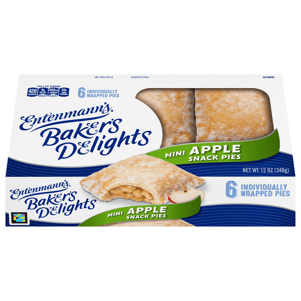 Save on Entenmann's Mini Snack Pies Apple Lightly Glazed 6 ct Order
