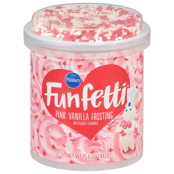 Save on Pillsbury Funfetti Frosting Vanilla Valentine's Order Online