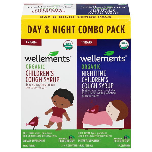 Save on Wellements Children's Day & Night Cough Syrup Organic Combo