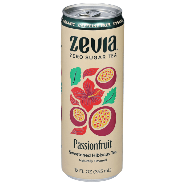 Save on Zevia Organic Zero Sugar Sweetened Passionfruit Hibiscus Iced Tea Order Online Delivery