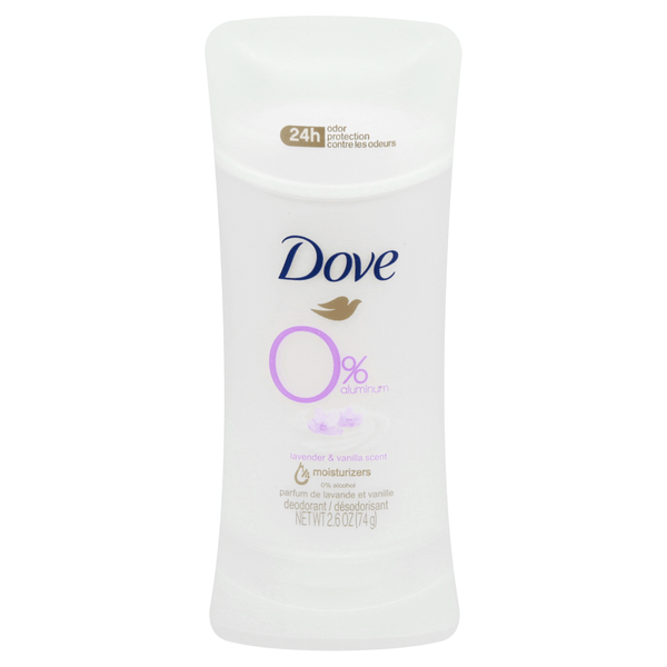 Save on Dove 0 Aluminum Deodorant Solid Lavender & Vanilla Scent Order