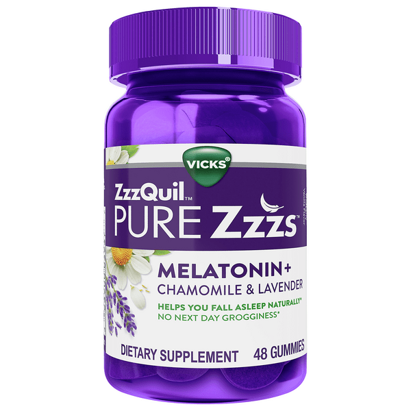 Save on Vicks ZzzQuil Pure Zzzs Melatonin + Chamomile & Lavender