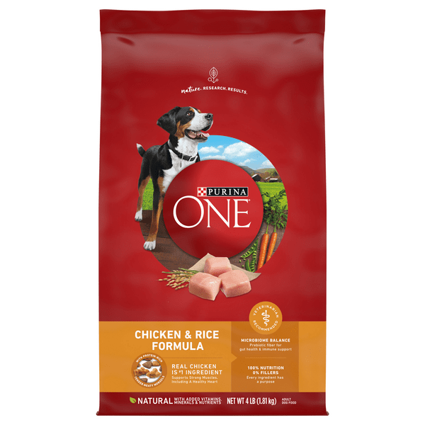 Save on Purina ONE Adult Dry Dog Food Chicken & Rice Formula Natural