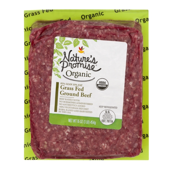 Save on Nature's Promise Organic Ground Beef Grassfed Fresh Order