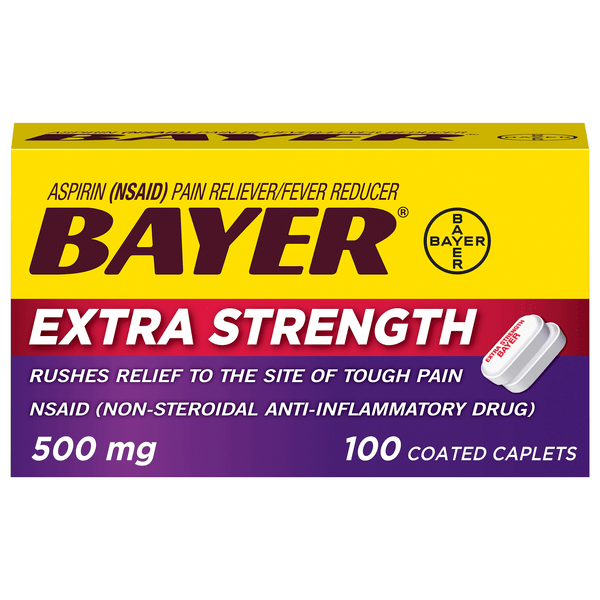 Save on Bayer Aspirin Pain Relief 500 mg Extra Strength Caplets Order