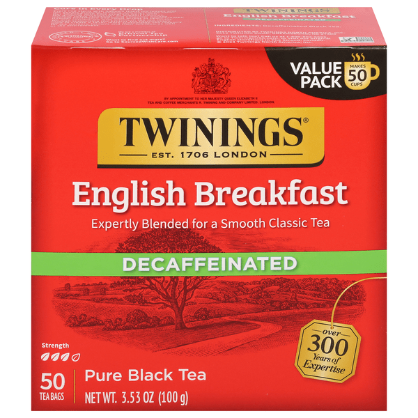 Save on Twinings of London English Breakfast Black Tea Bags