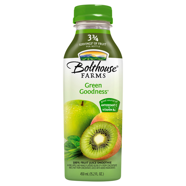 Save on Bolthouse Farms Green Goodness 100 Fruit Juice Smoothie Fresh