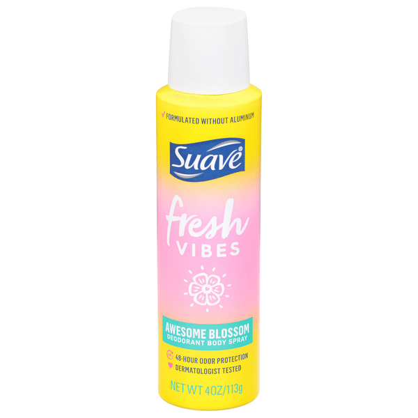 Save on Suave Fresh Vibes Deodorant Body Spray Awesome Blossom Order