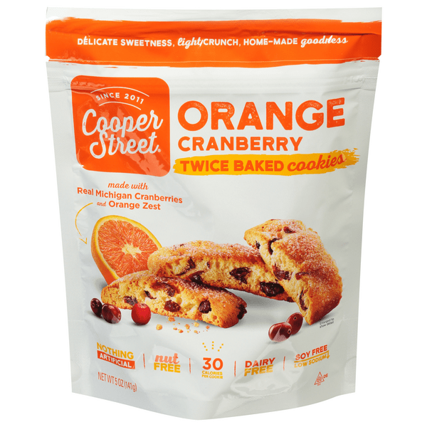 Save on Cooper Street Light & Crunchy Twice Baked Cookies Orange