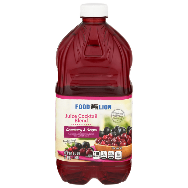 Save on Food Lion Juice Cocktail Blend Cranberry & Grape Order Online