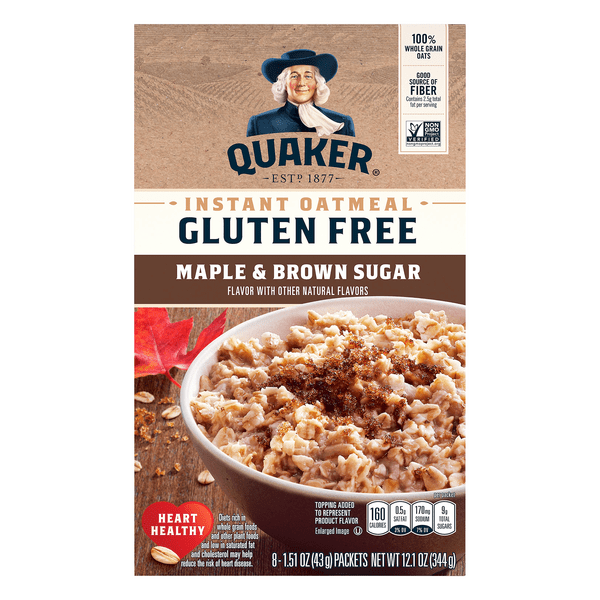 Save on Quaker Select Starts Instant Oatmeal Maple & Brown Sugar Gluten