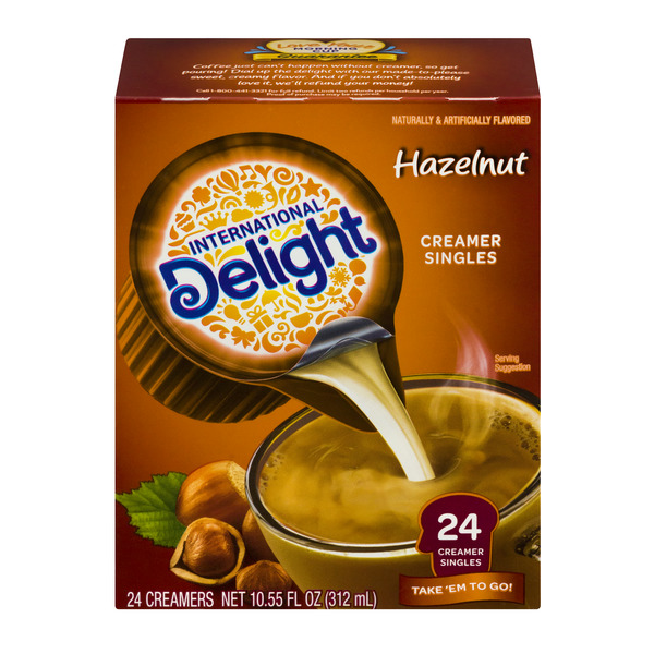 International Delight Hazelnut Coffee Creamer Singles Nutrition Facts