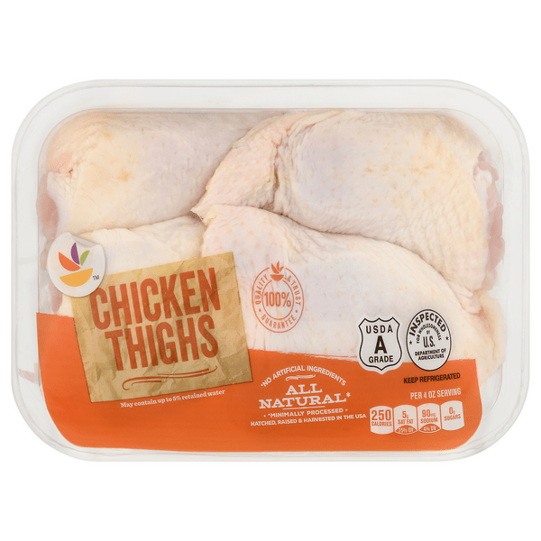 Save on Our Brand Chicken Thighs BoneIn Fresh Order Online Delivery
