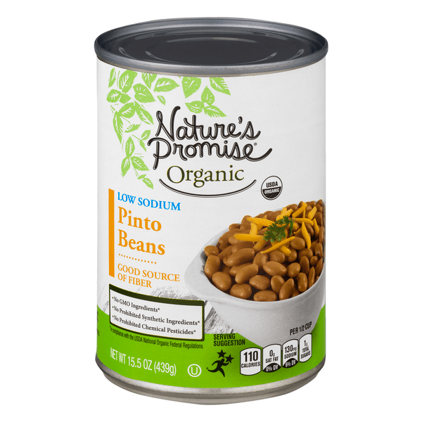 Save on Nature's Promise Organic Pinto Beans Low Sodium Order Online