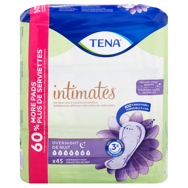 Save on Tena Intimates Overnight Incontinence Pads Order Online