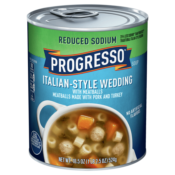 Save on Progresso ItalianStyle Wedding With Meatballs Soup Reduced