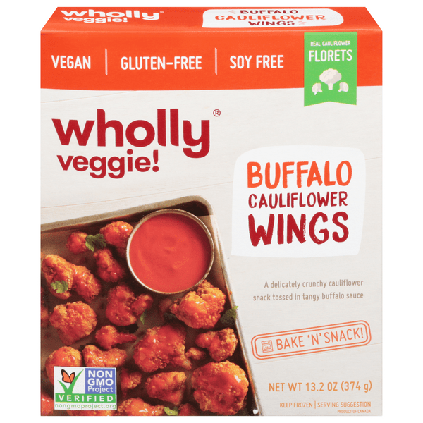 Save on Wholly Veggie! Cauliflower Wings Buffalo Vegan Gluten Free