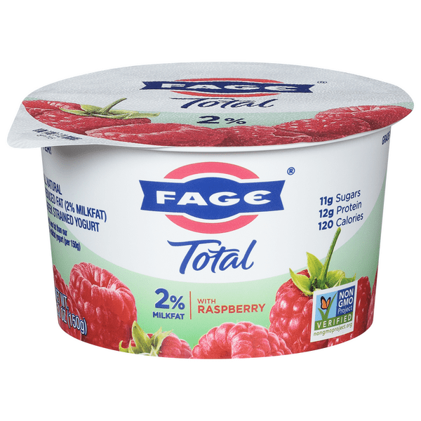 Save on Fage Total Greek Strained Reduced Fat Yogurt with Raspberry