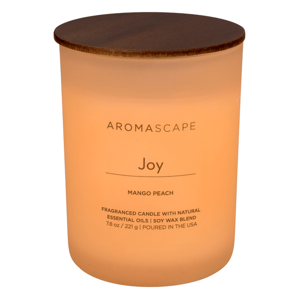 Save on Aromascape Fragranced Candle Joy Mango Peach Order Online
