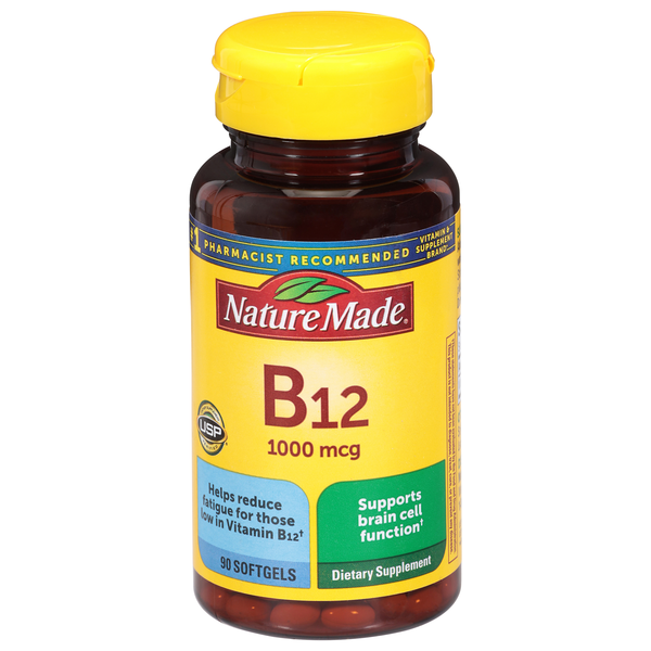 Save on Nature Made Vitamin B12 1000 mcg Dietary Supplement Softgels Order Online Delivery Giant