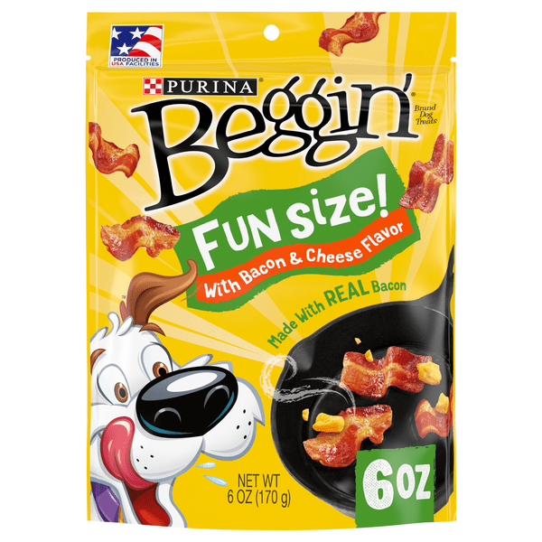 Save on Purina Beggin' Strips Dog Treats Bacon & Cheese Flavor Fun Size