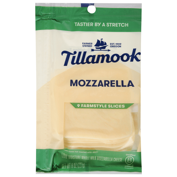 Save on Tillamook Farmstyle Mozzarella Cheese Slices Order Online