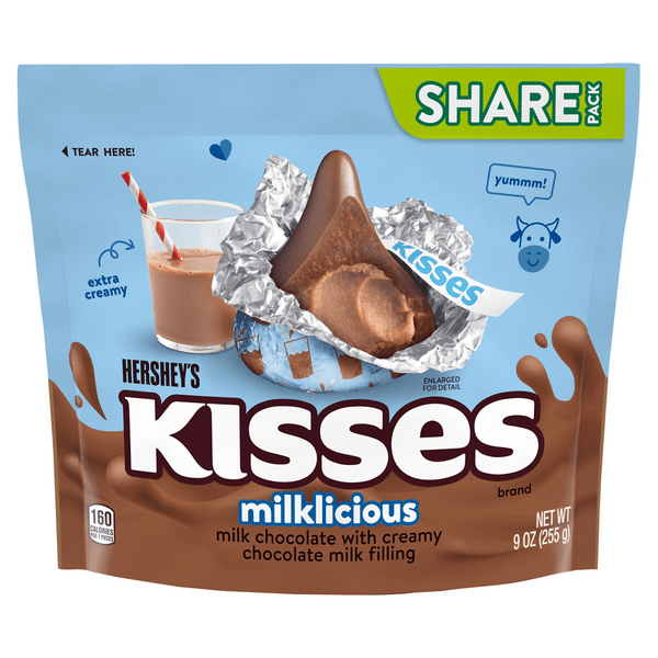 Save on Hershey's KISSES Milk Chocolate Candy Milklicious Share Pack