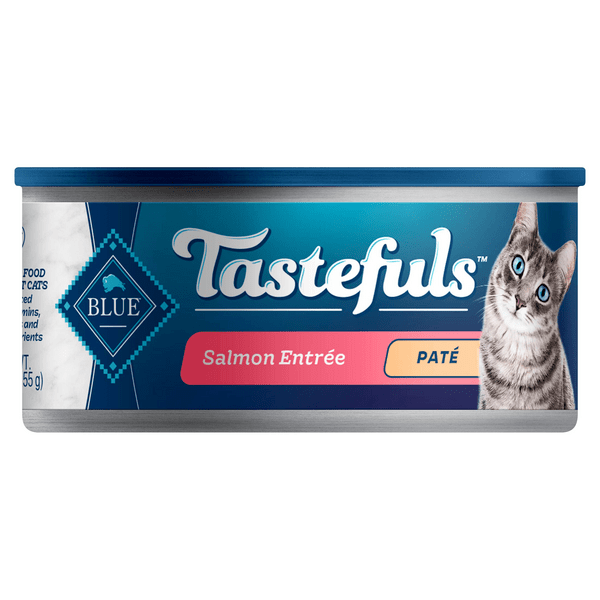 Save on BLUE Tastefuls Adult Wet Cat Food Pate Salmon Entree Natural
