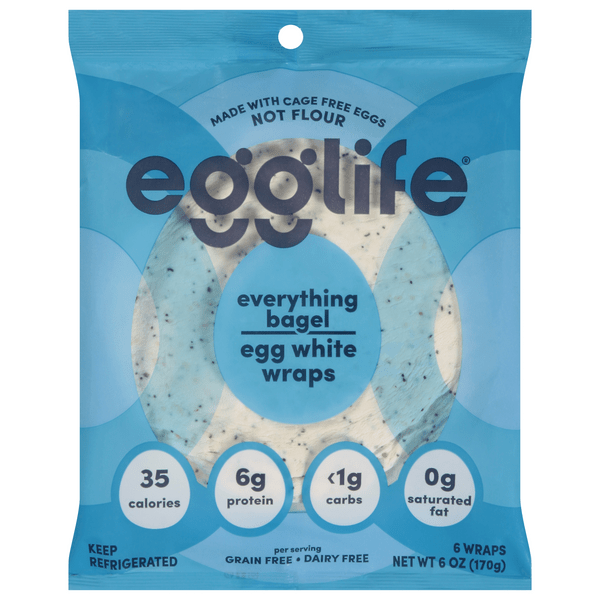 Save on Egglife Egg White Wraps Everything Bagel 6 ct Order Online