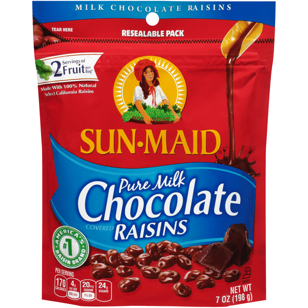 Save on SunMaid Raisins Pure Milk Chocolate Covered Order Online