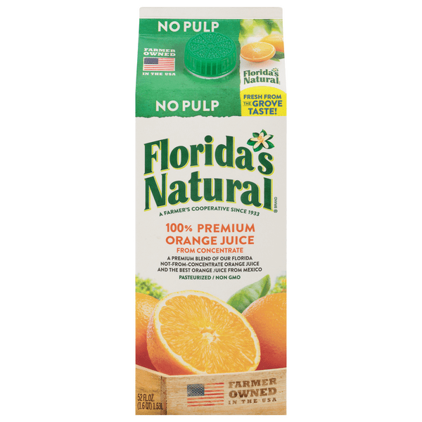Save on Florida's Natural 100 Orange Juice No Pulp Order Online