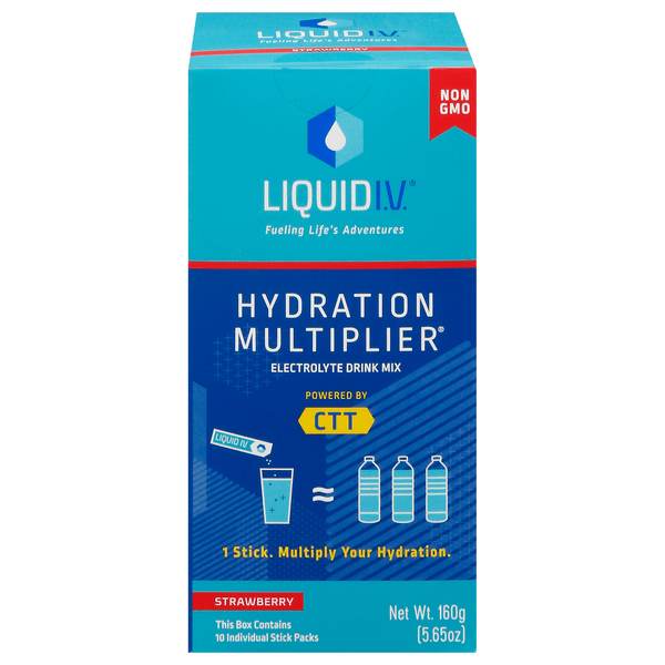 Save on Liquid IV Hydration Multiplier Electrolyte Drink Mix Strawberry