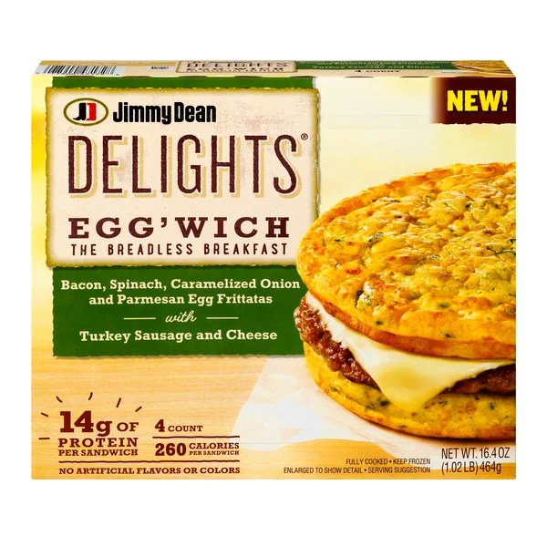 Save on Jimmy Dean Delights Egg'wich Frittatas Turkey Sausage Bacon