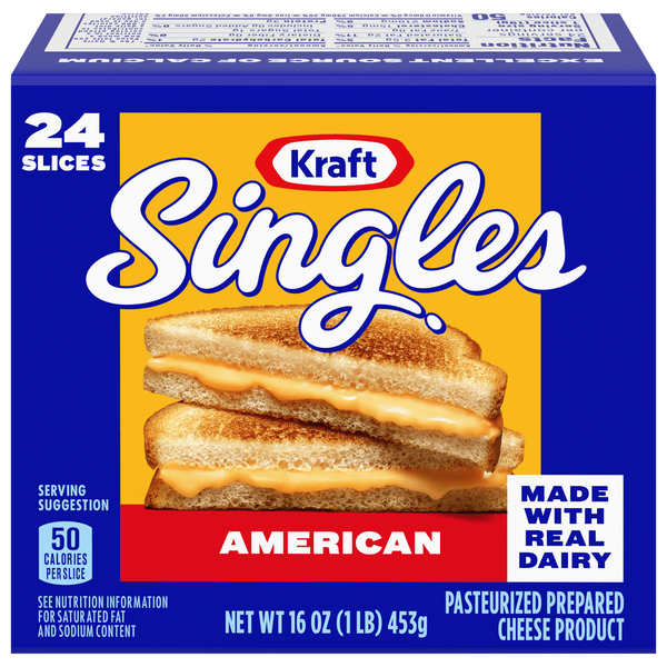 Save on Kraft Singles American Cheese Slices 24 ct Order Online
