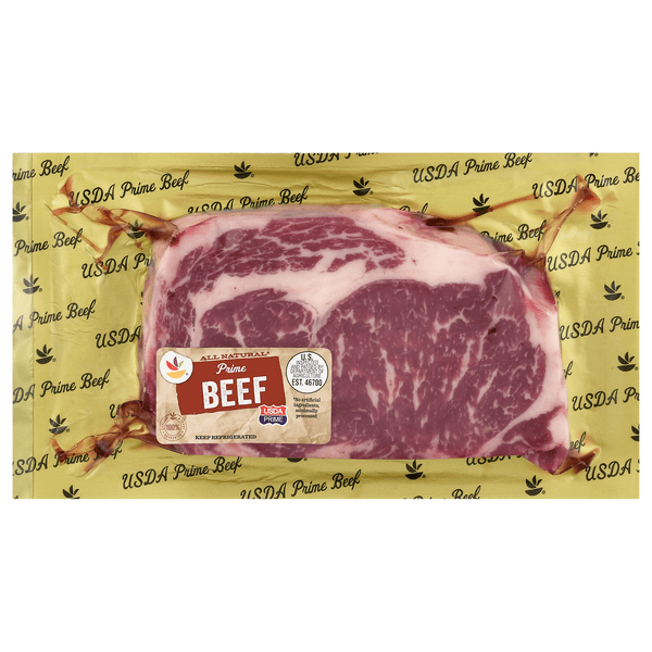 Save on Giant USDA Prime Beef Rib Eye Steak Boneless Fresh All Natural