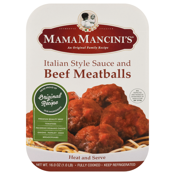 Save on Mama Mancini's Italian Sauce & Beef Meatballs Order Online
