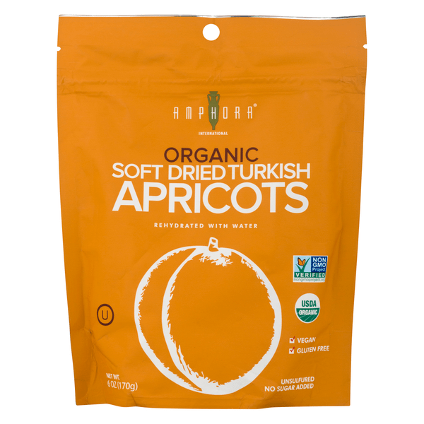 Save on Amphora Apricots Turkish Soft Dried Vegan Gluten Free Organic