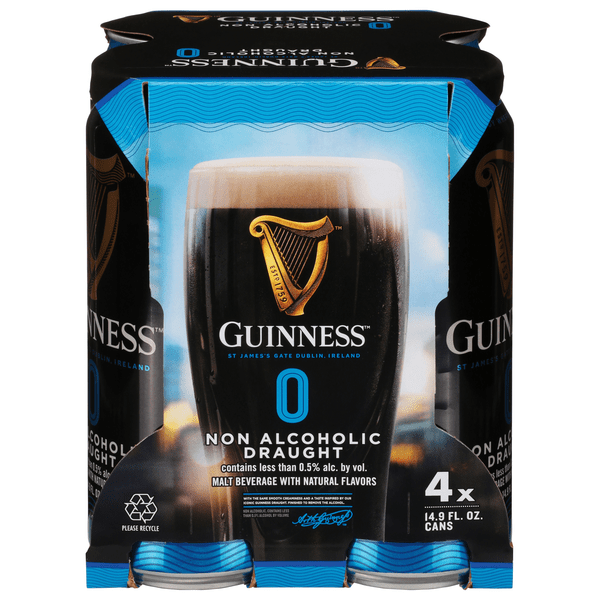 Save on Guinness Non Alcoholic Draught Beer 4 pk Order Online